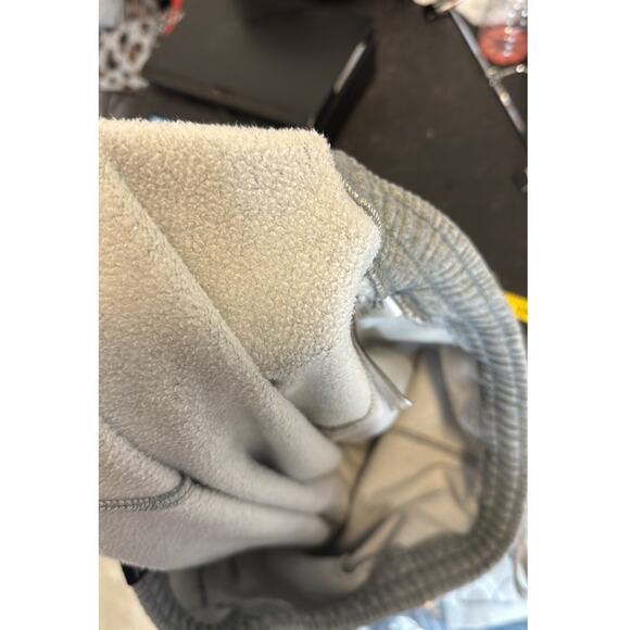 Puma gray fleece elastic waist drawstring shorts size XXL pockets casual sports - Picture 7 of 8